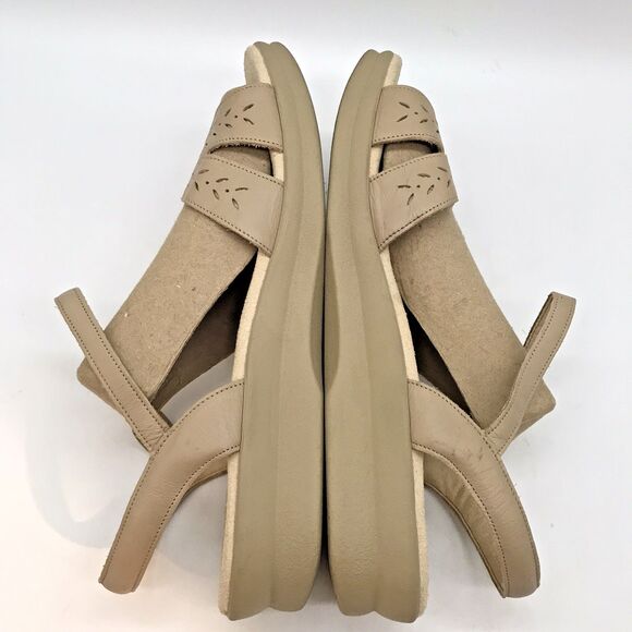 SAS Duo Quarter Strap Leather Sandal Women's 11WW Warm Stone Tripad Comfort Shoe - Picture 8 of 12